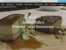 Tablet Screenshot of ducksgrilleandbar.com